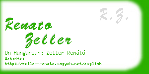 renato zeller business card