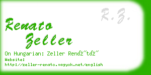 renato zeller business card